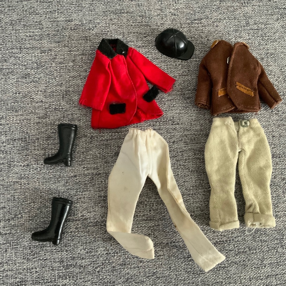 2 Vintage Palitoy Pippa Doll Riding Outfit